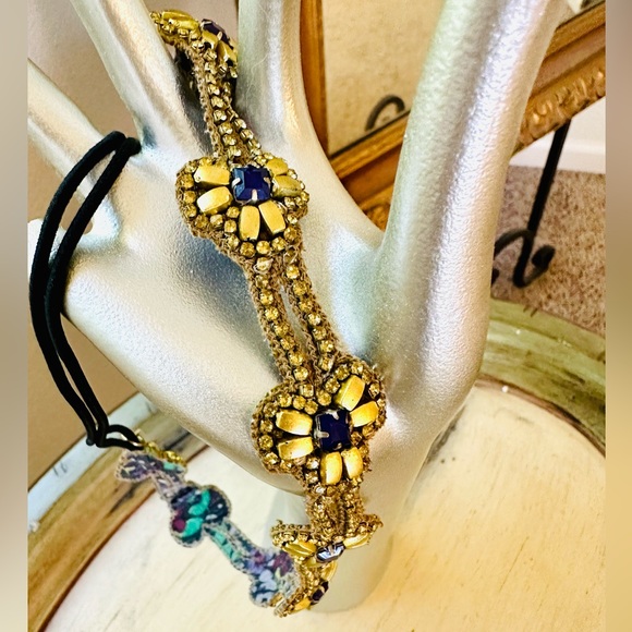 Vintage DEEPA GURNANI Bejeweled Headband - Picture 9 of 17